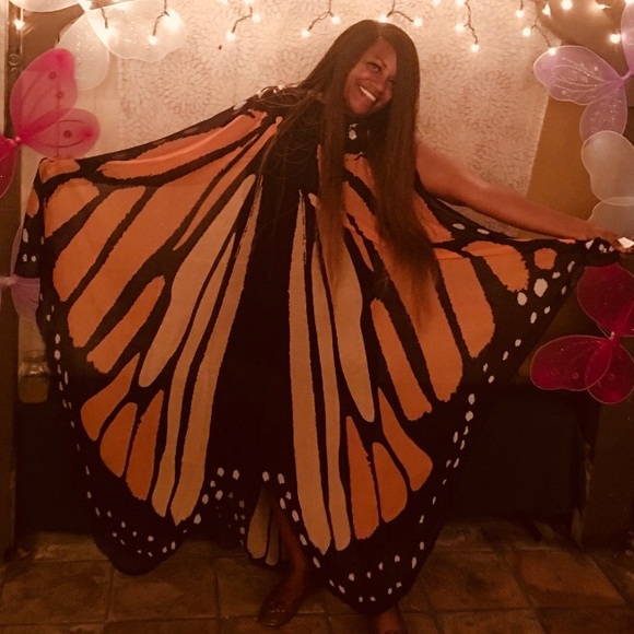 Brand New Full Length Polyester Butterfly Scarf - Picture 5 of 8